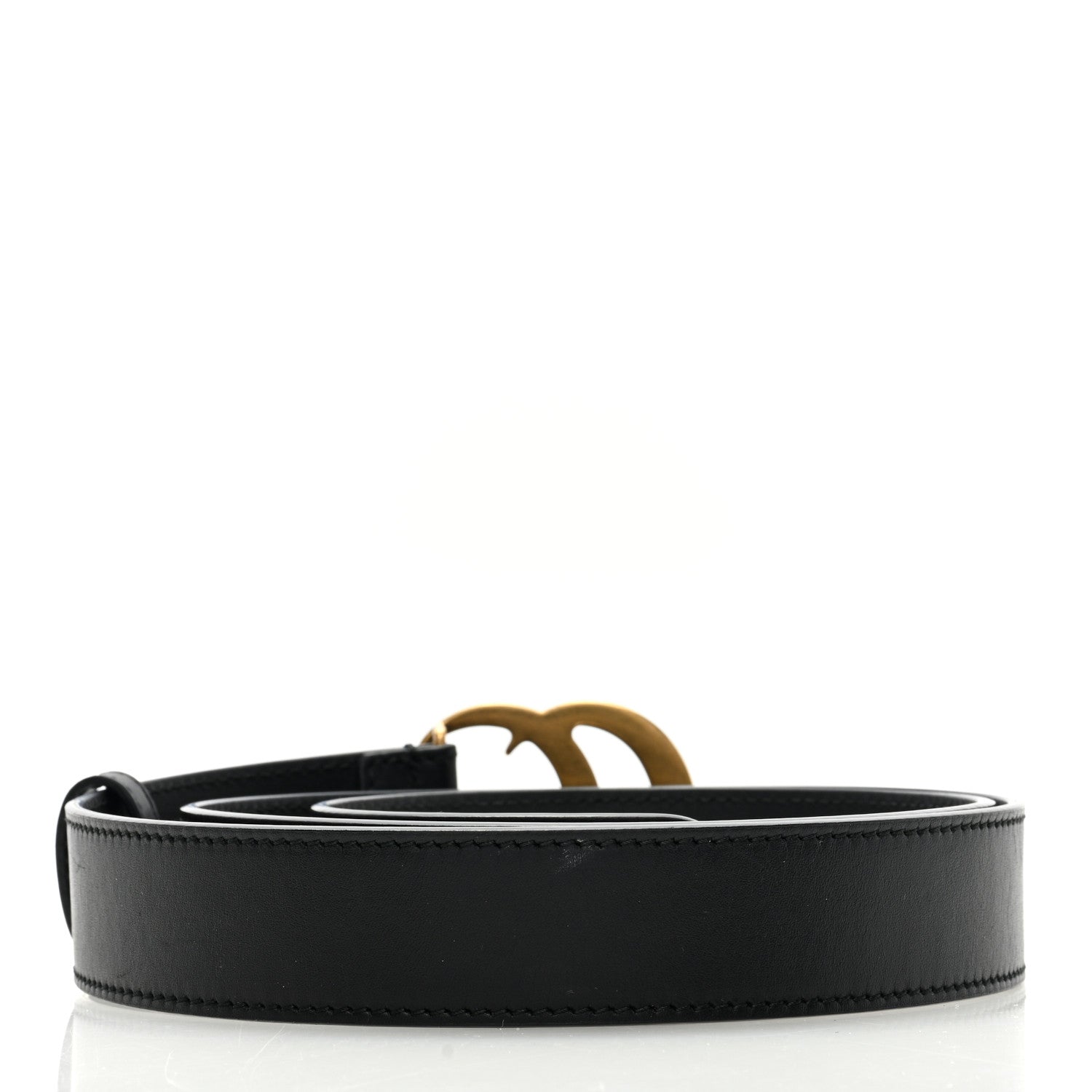 Gucci Moon Calfskin Double G 30mm Belt 95 38 Black 2 of 4