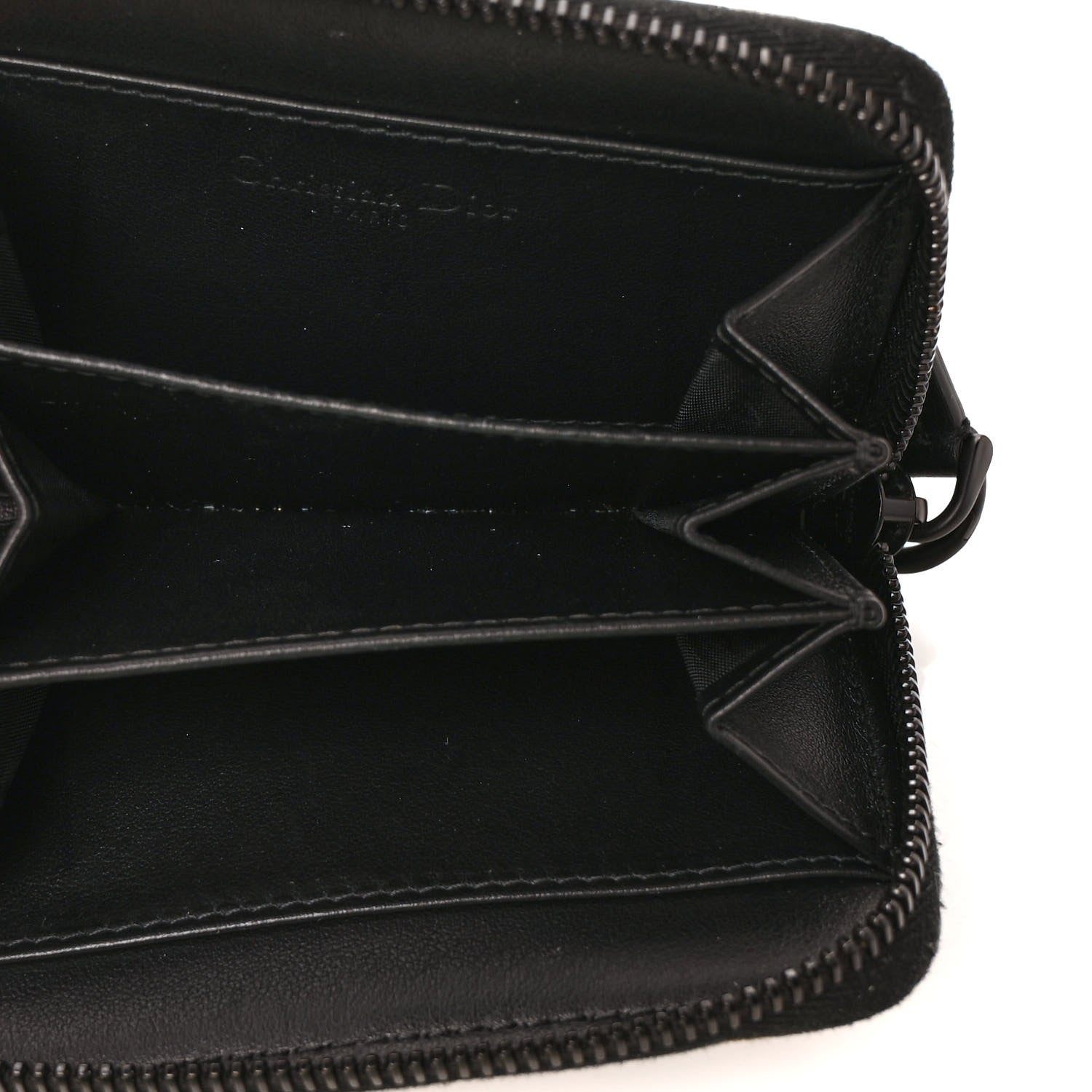 Christian Dior Technical Fabric Embroidered Mizza DiorTravel Detachable Card Holder Beige 5 of 8