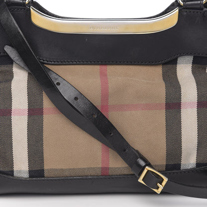Burberry Canvas House Check Tote Black 13 of 13