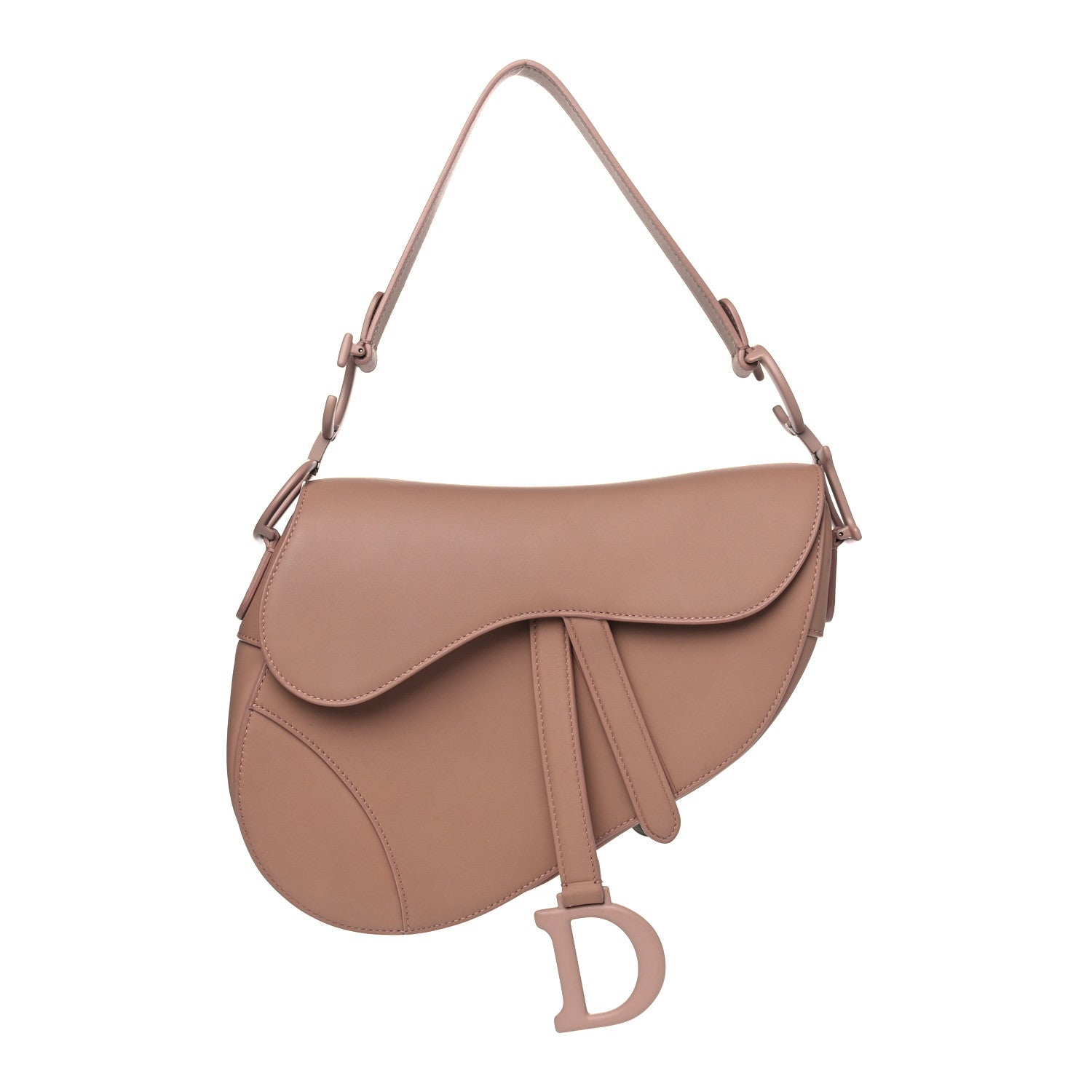Christian Dior Ultra Matte Calfskin Saddle Bag Blush 1 of 4