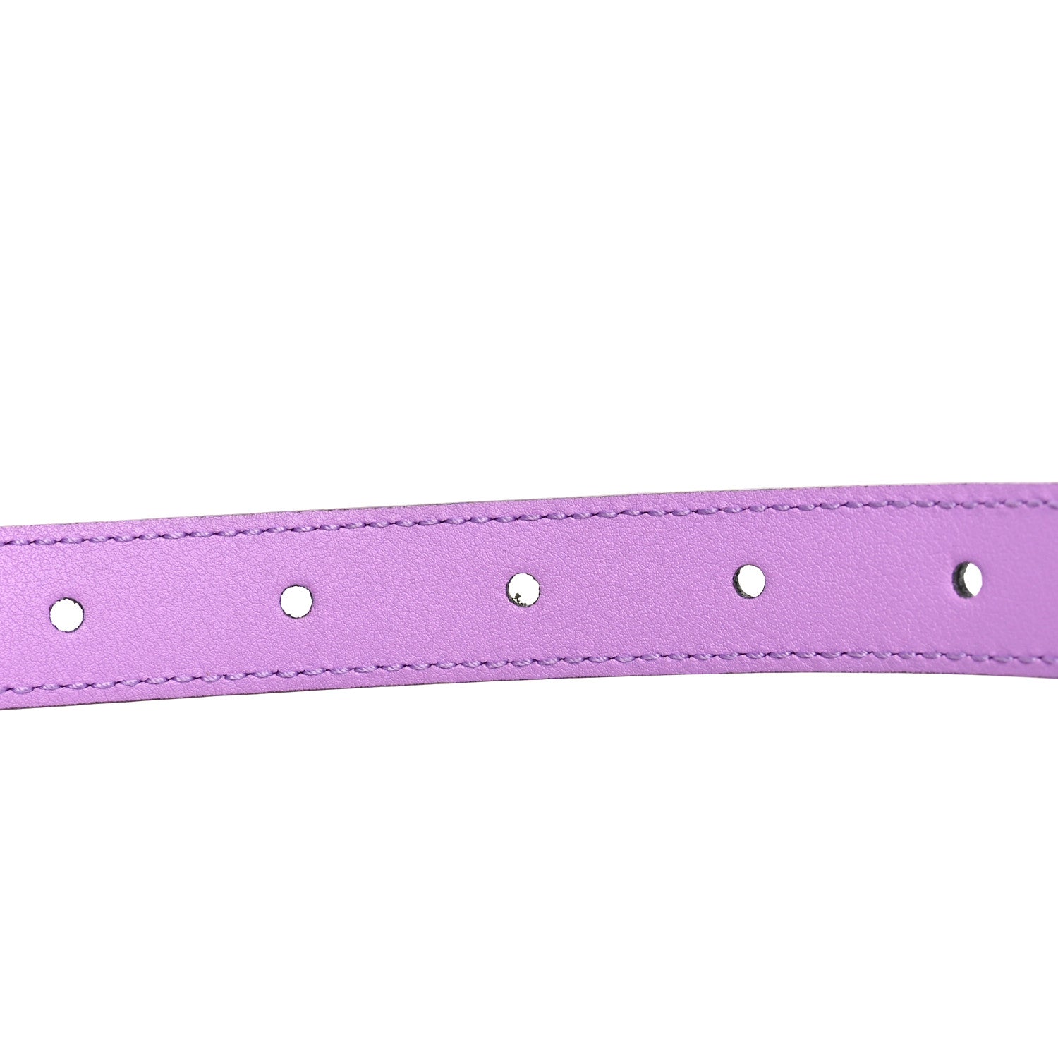 Gucci Azalea Calfskin Enamel Monochrome Double G 20mm Belt 100 40 Wisteria Chic 3 of 5