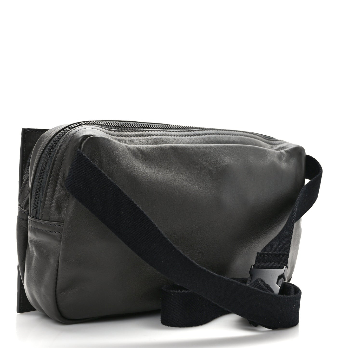 Nappa Intrecciato Belt Bag Light Graphite