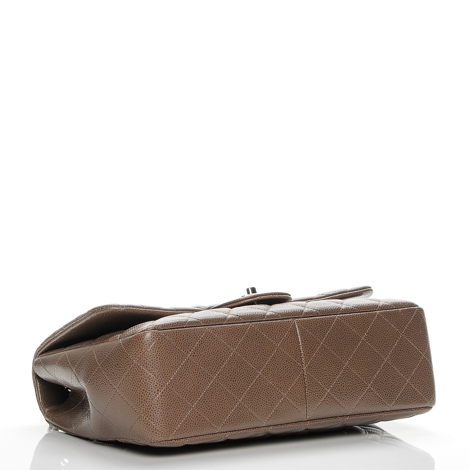 Chanel Caviar Quilted Jumbo Single Flap Brown 4 of 9