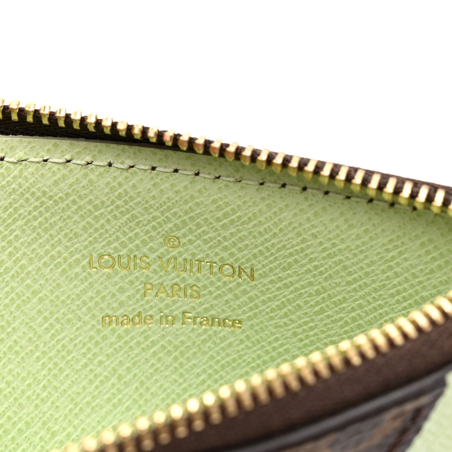 Louis Vuitton Monogram Coin Card Holder Light Green 6 of 7
