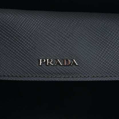 Prada Saffiano Cuir Large Double Bag Marmo 6 of 8