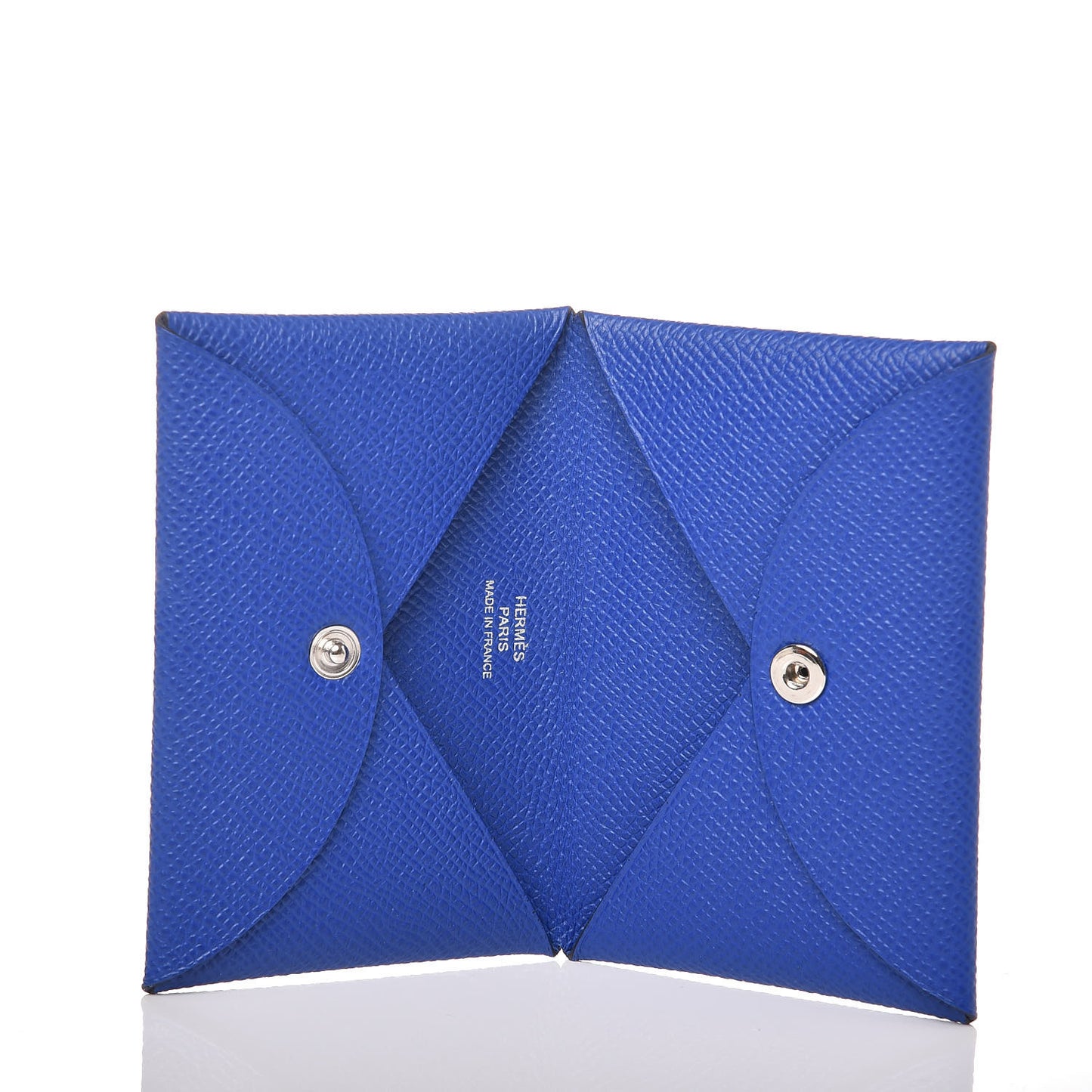 Epsom Calvi Card Case Bleu Royal