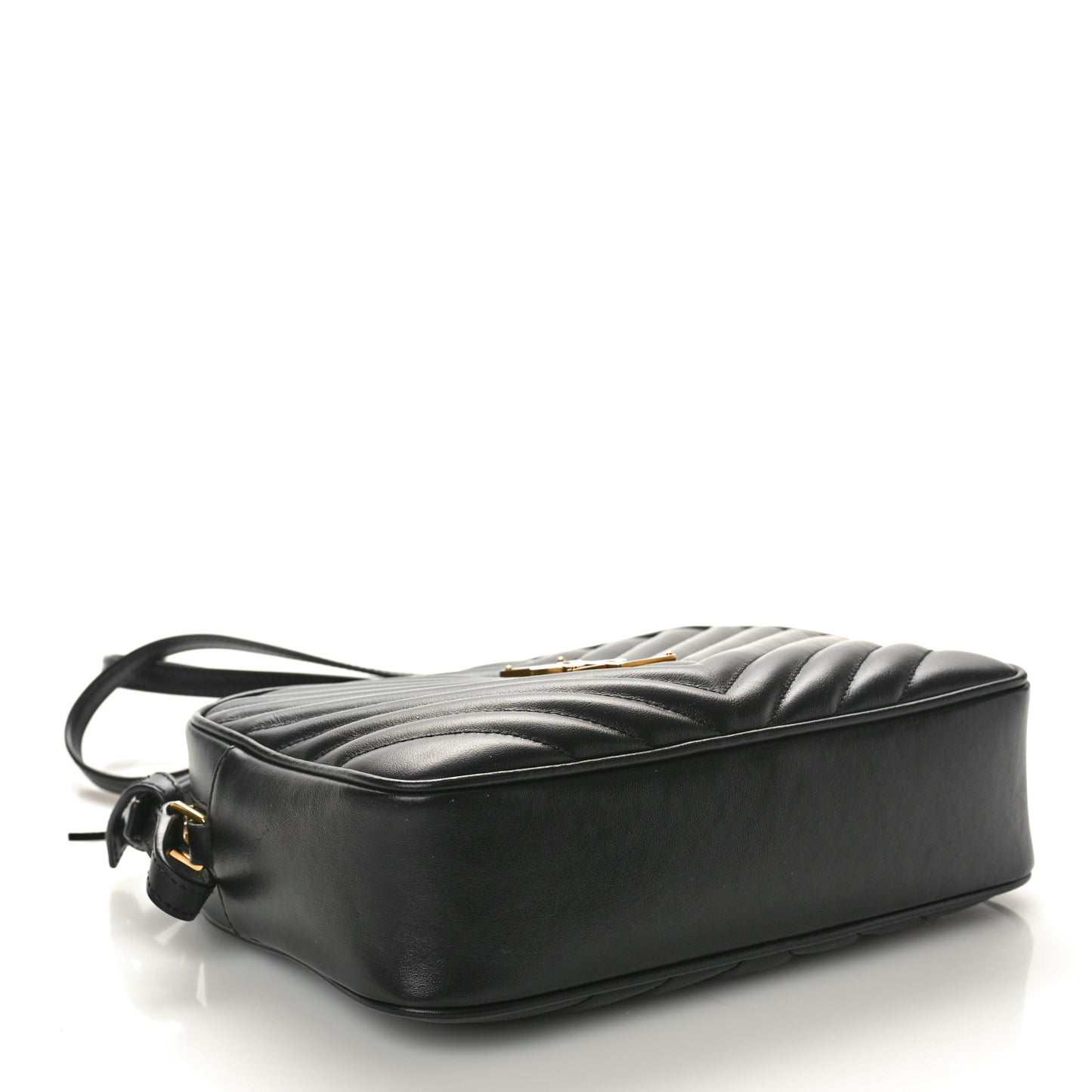Calfskin Matelasse Monogram Lou Camera Bag Black