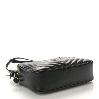 Saint Laurent Calfskin Matelasse Monogram Lou Camera Bag Black 4 of 10