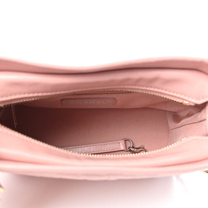 Chanel Aged Calfskin Quilted Small Gabrielle Hobo Pink 5 of 10