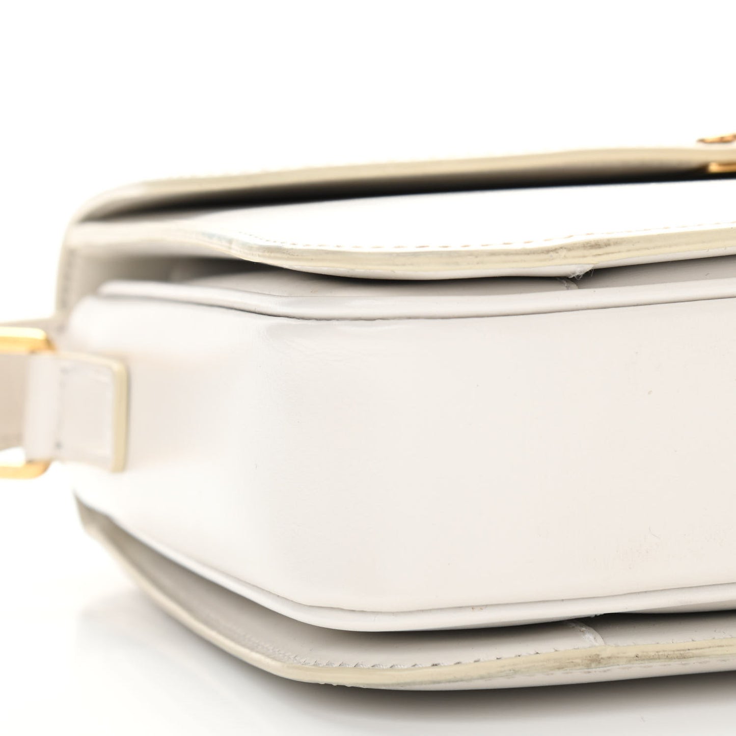 Shiny Calfskin Medium Triomphe White