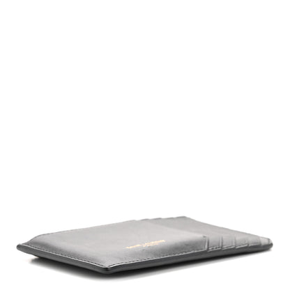 Saint Laurent Calfskin 5 Fragments Zip Pouch Card Holder Black 7 of 18