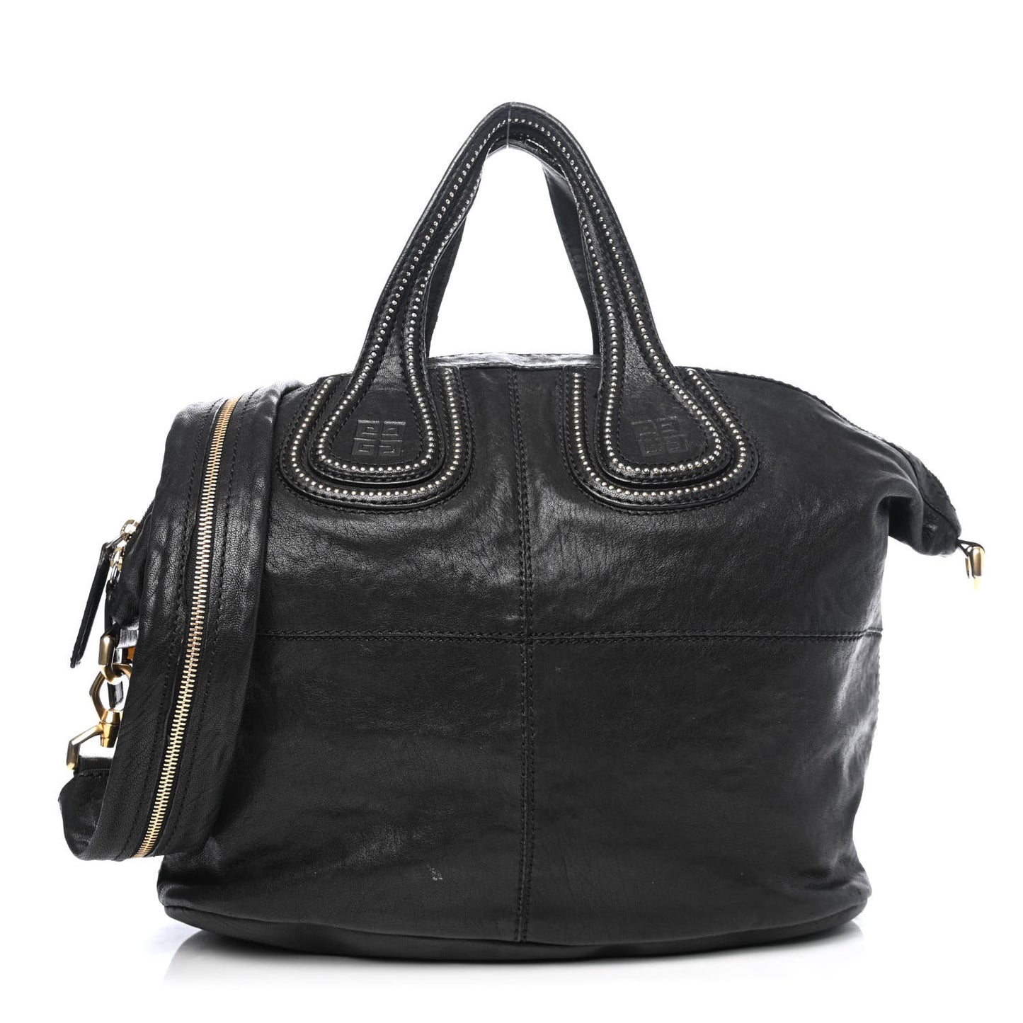 Lambskin Studded Nightingale Black