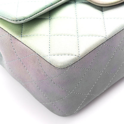 Chanel Lambskin Quilted Ombre Mini Top Handle Rectangular Flap Blue Green 10 of 11