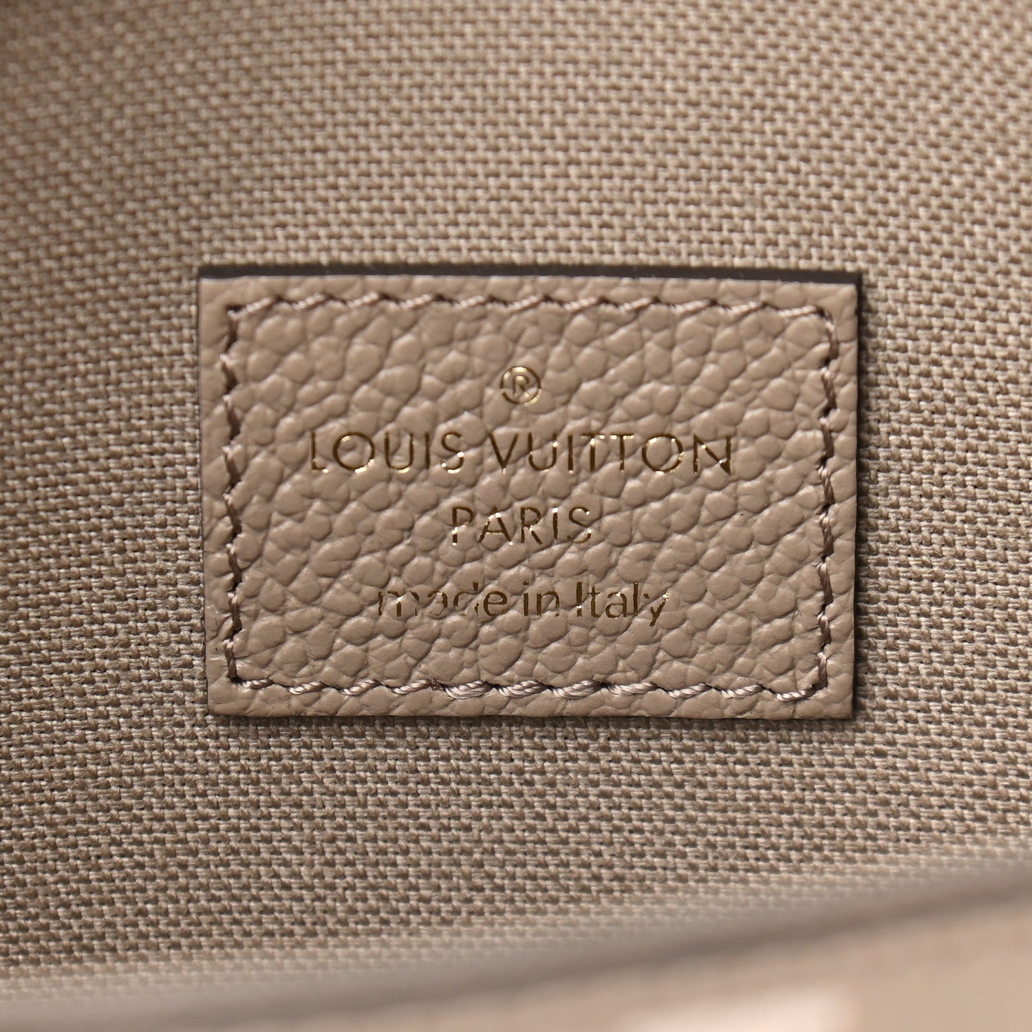 Louis Vuitton Empreinte Monogram Giant Felicie Pochette Tourterelle Creme 6 of 9