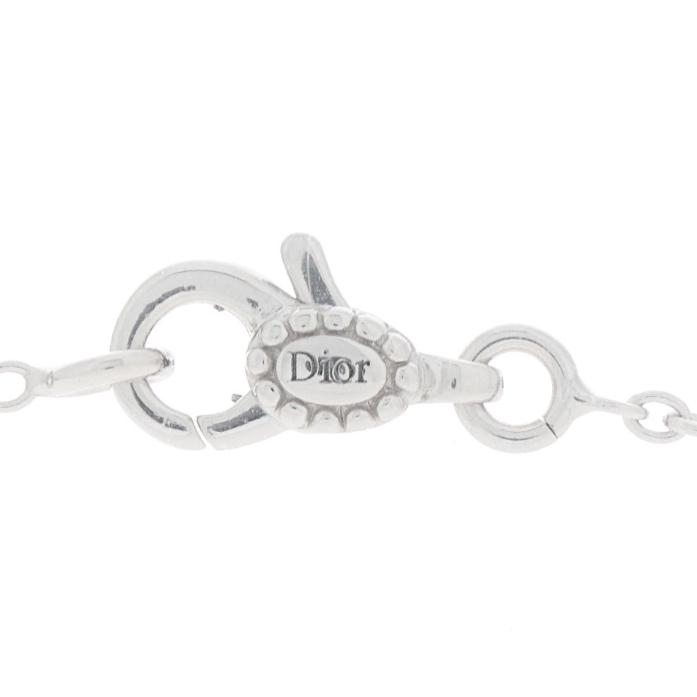 18K White Gold Diamond Rose Des Vents Necklace