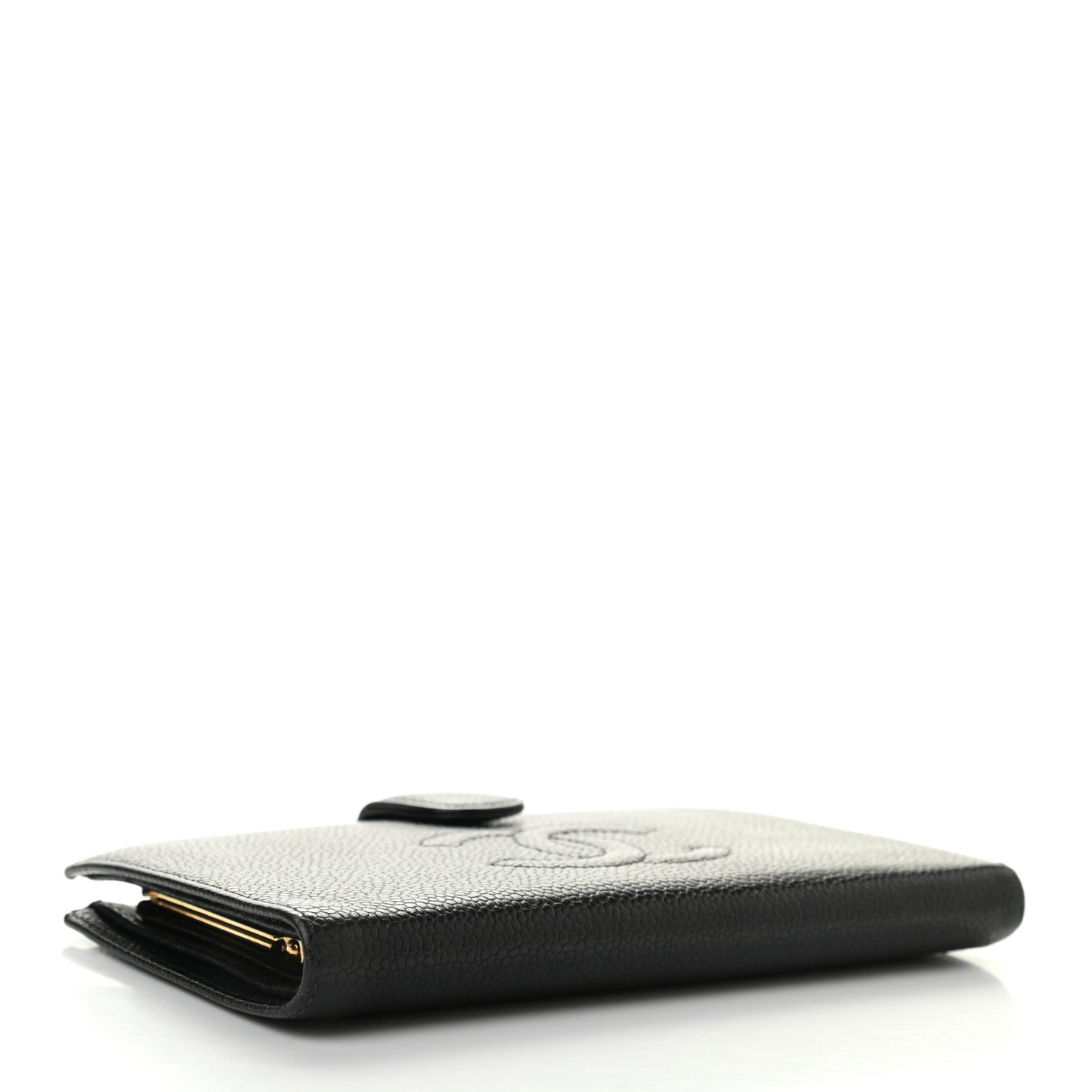 Caviar Timeless CC French Wallet Black