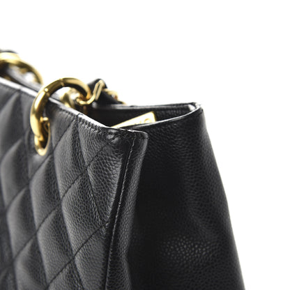Chanel Caviar Quilted Grand Shopping Tote GST Black 11 of 12