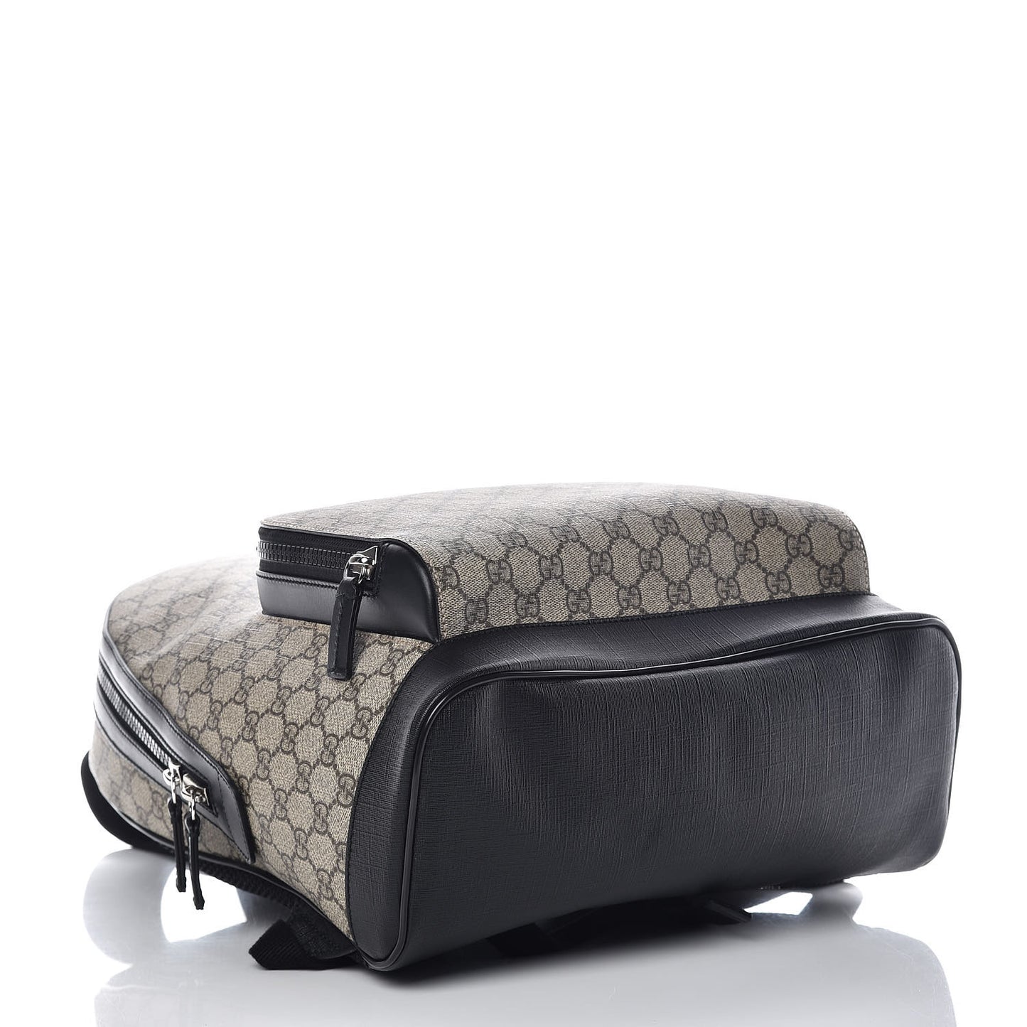 GG Supreme Monogram Medium Backpack Black
