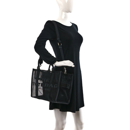 Marc Jacobs Nylon The Mesh Medium Tote Bag Blackout 3 of 11