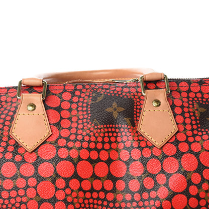Louis Vuitton Monogram Kusama Town Speedy 30 Red 10 of 10