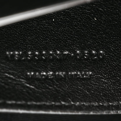 Saint Laurent Crinkled Calfskin Matelasse Monogram Baby Niki Chain Satchel Black 7 of 10