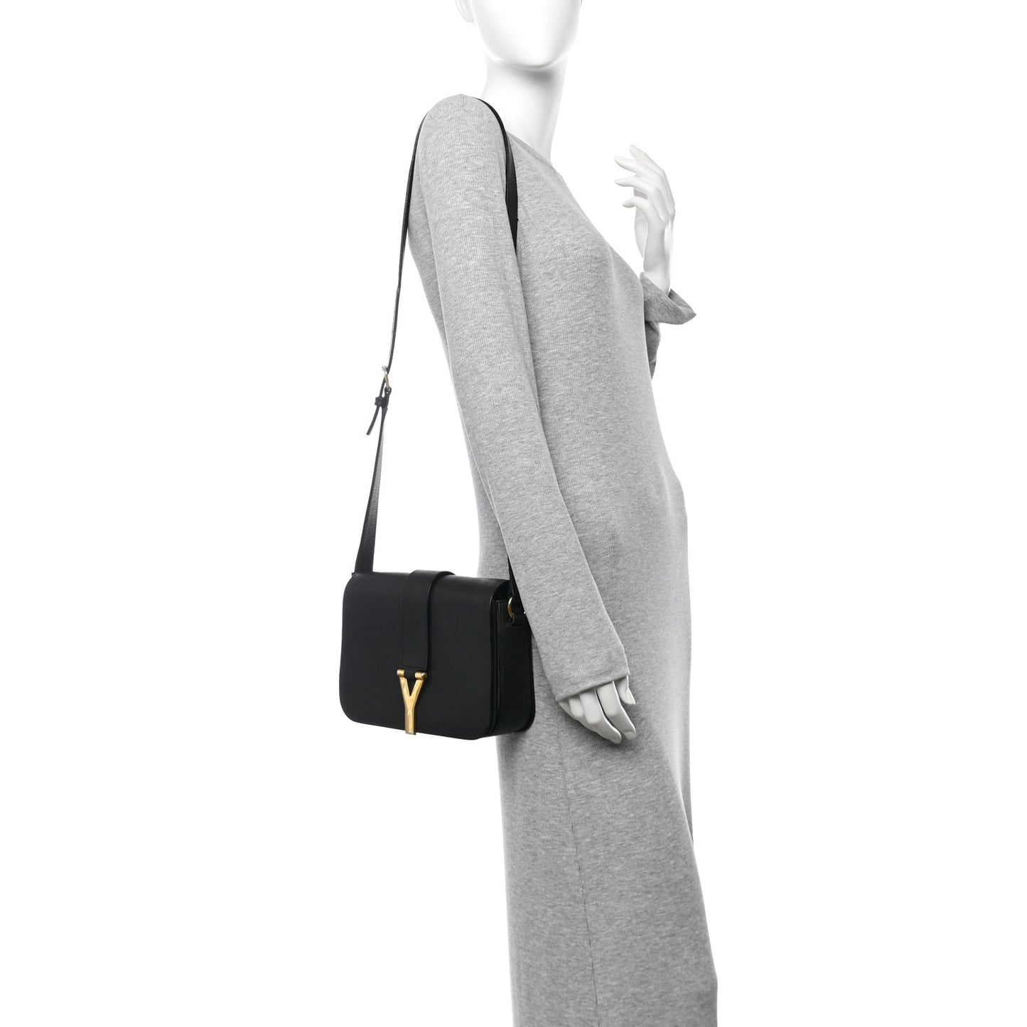 Calfskin Classic Y Satchel Black
