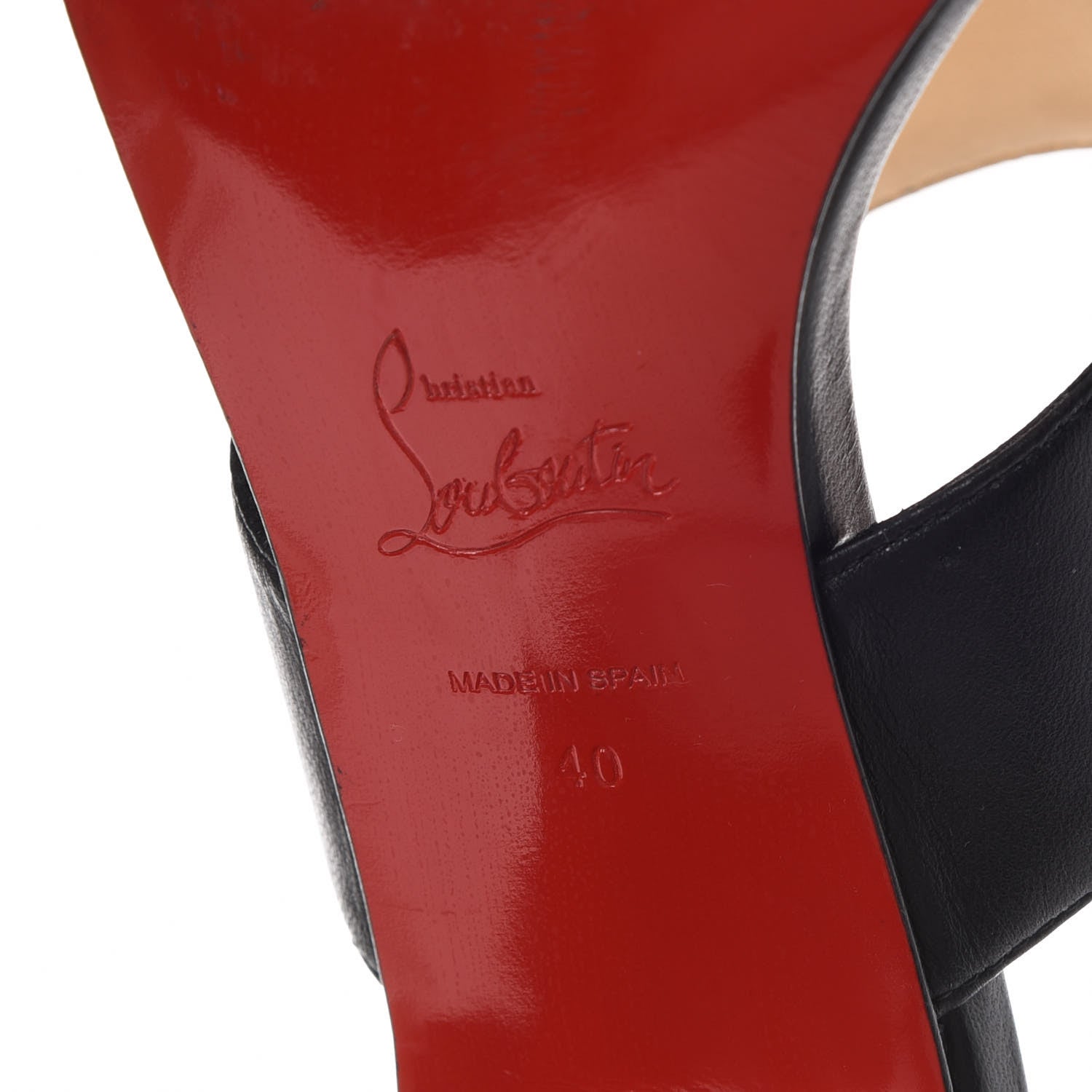 Christian Louboutin Nappa Myriadiam 55 Slide Sandals 40 Black 11 of 14