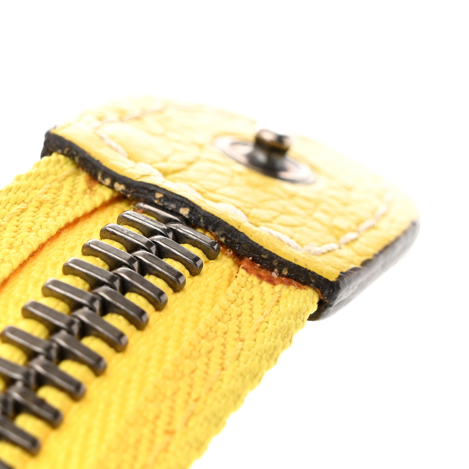 Celine Drummed Calfskin Micro Luggage Citron 15 of 18