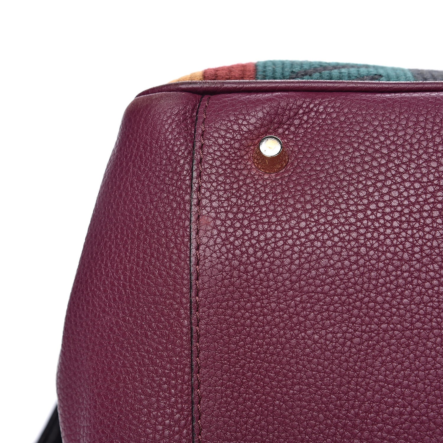 Burberry Calfskin Tapestry Milverton Satchel Multicolor 9 of 17