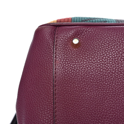 Burberry Calfskin Tapestry Milverton Satchel Multicolor 9 of 17