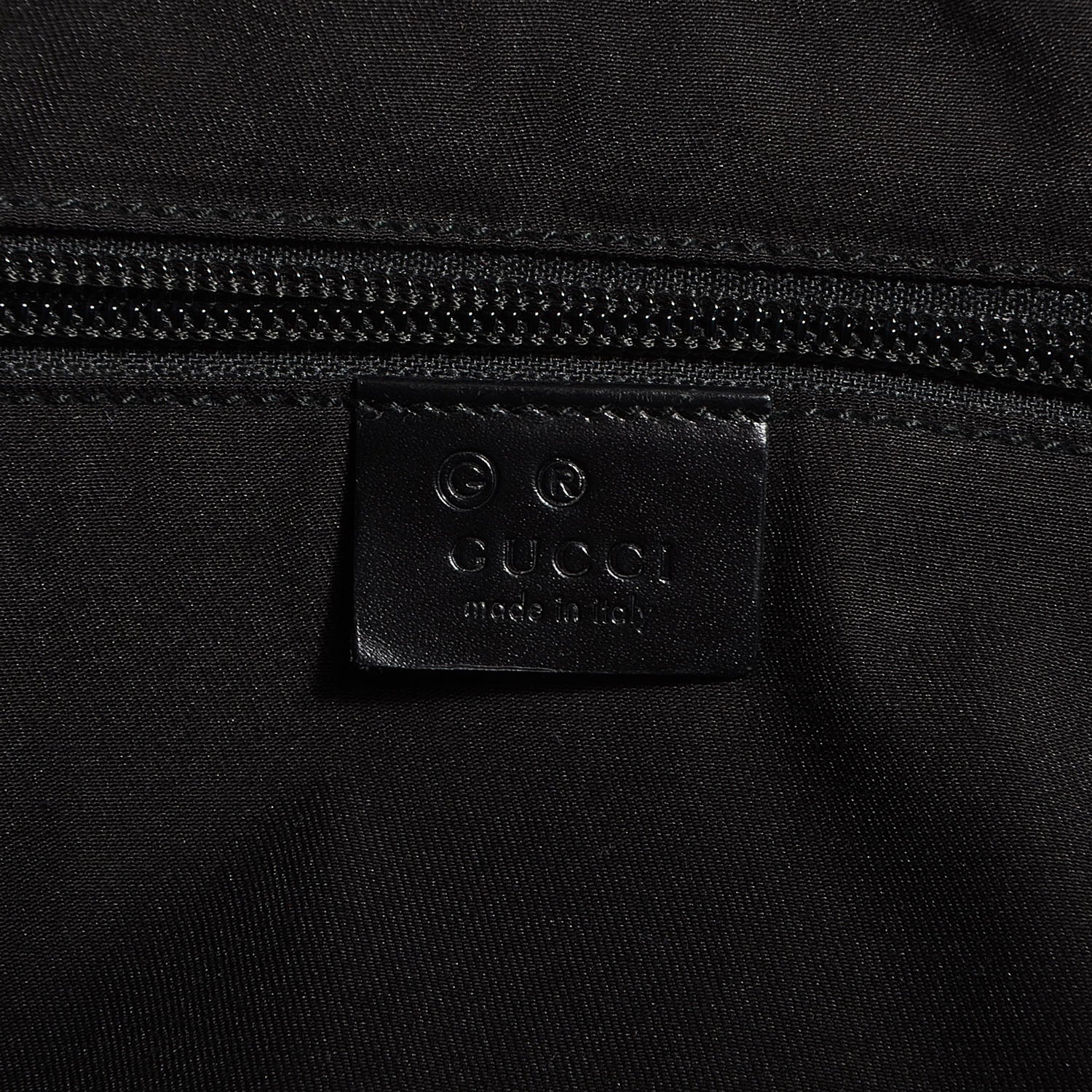 Gucci Denim Monogram Flat Messenger Bag Black 6 of 7