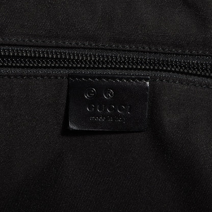 Gucci Denim Monogram Flat Messenger Bag Black 6 of 7