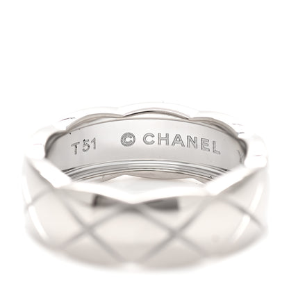 Chanel 18K White Gold Small Coco Crush Ring 51 5.75 4 of 7