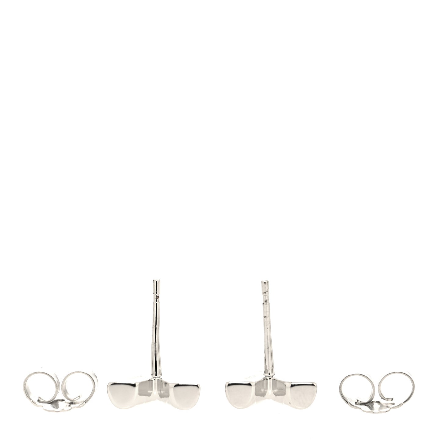 Essential V Stud Earrings Silver