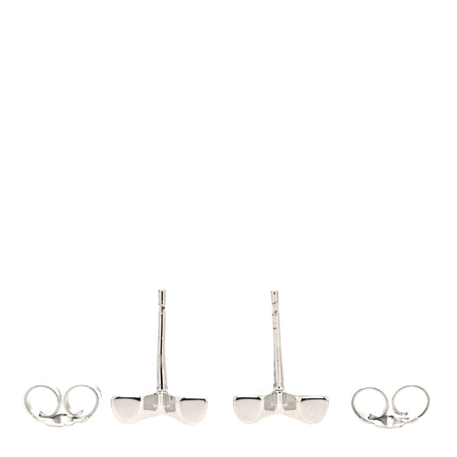 Louis Vuitton Essential V Stud Earrings Silver 3 of 4