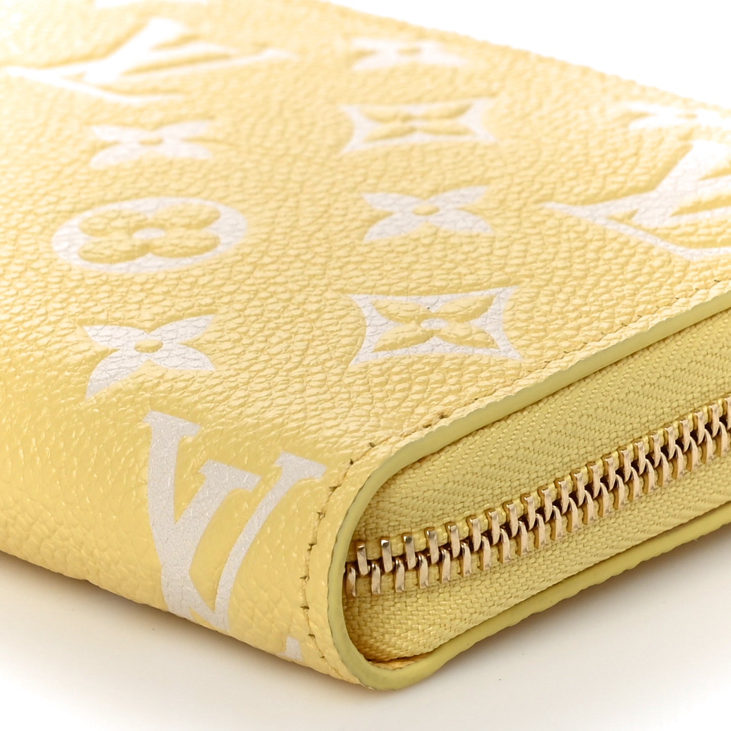 Empreinte Monogram Zippy Wallet Lemon Curd Yellow