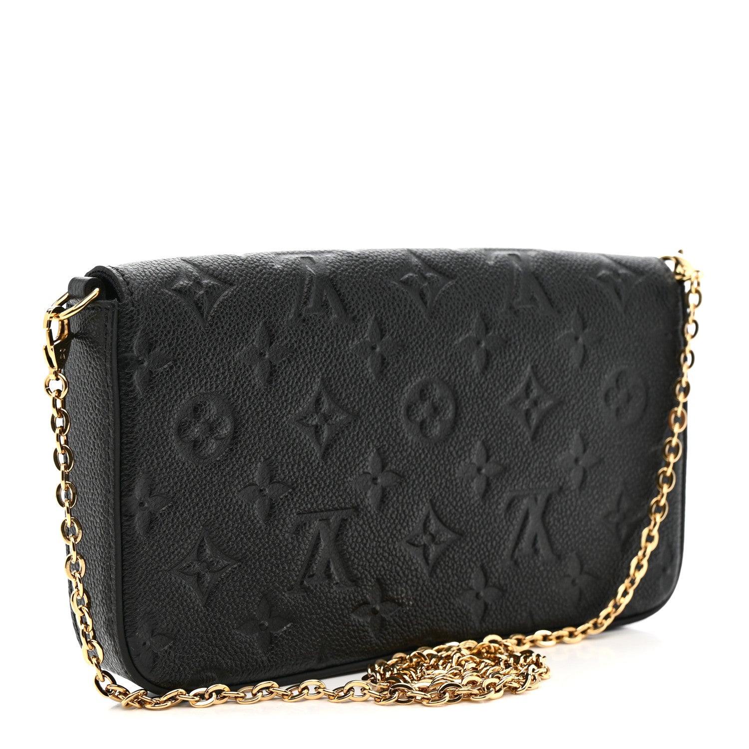 Louis Vuitton Empreinte Pochette Felicie Chain Wallet Black 4 of 14
