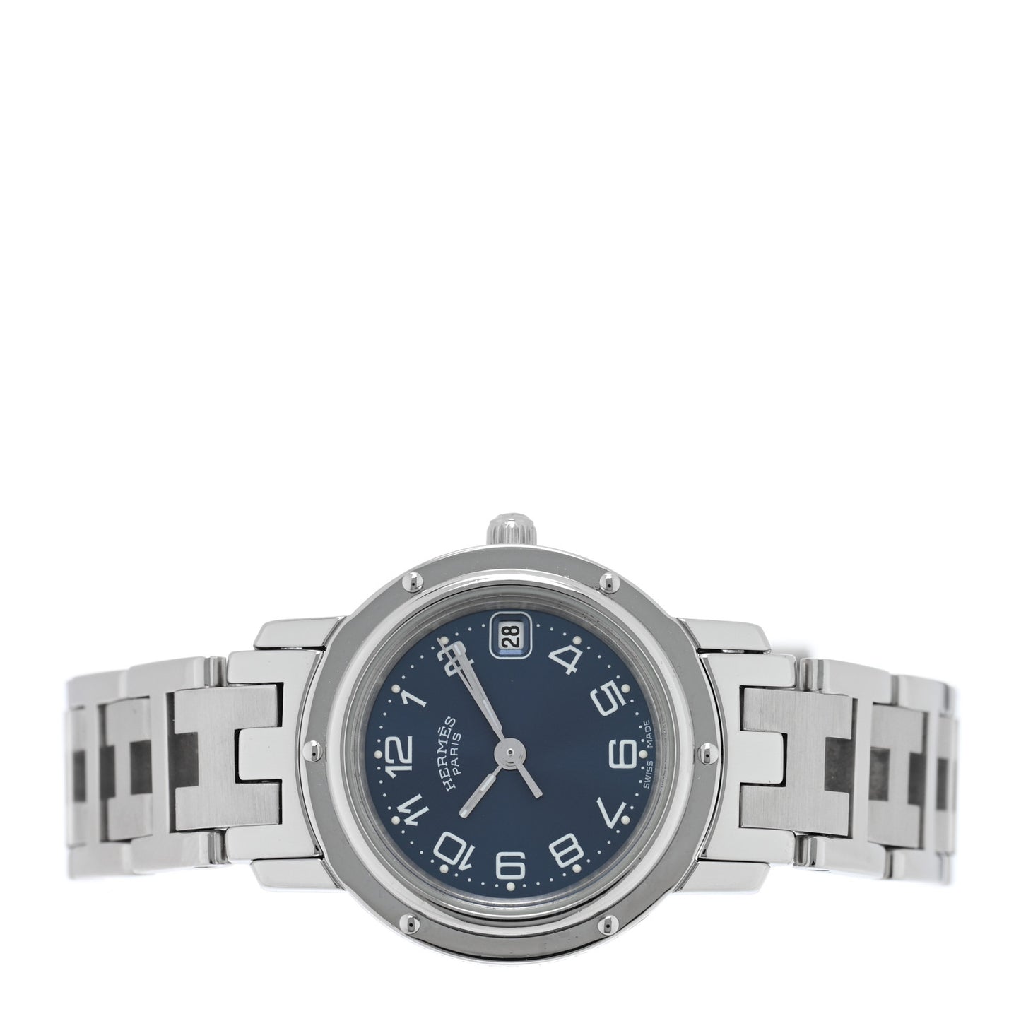 Stainless Steel 24mm Clipper Quartz Watch Blue
