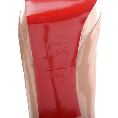 Christian Louboutin Patent Dirditta 130 Pumps 39.5 Nude 9 of 10
