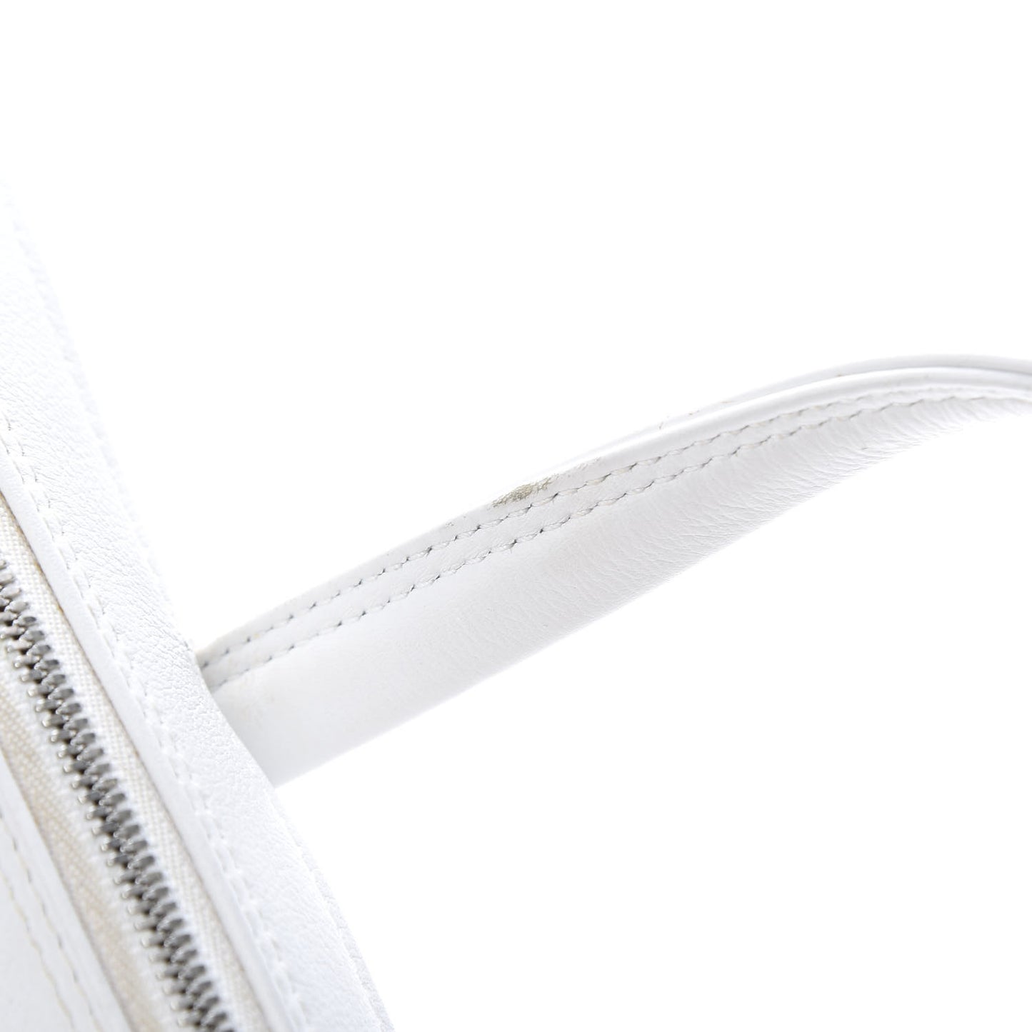 Calfskin XS Triangle Chain Duffle White