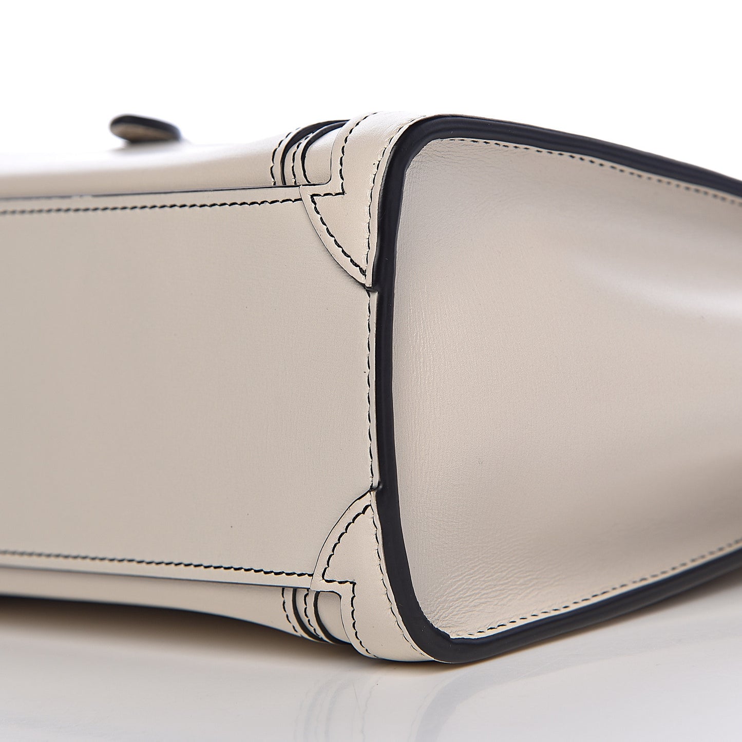 Satin Calfskin Nano Debossed Luggage White