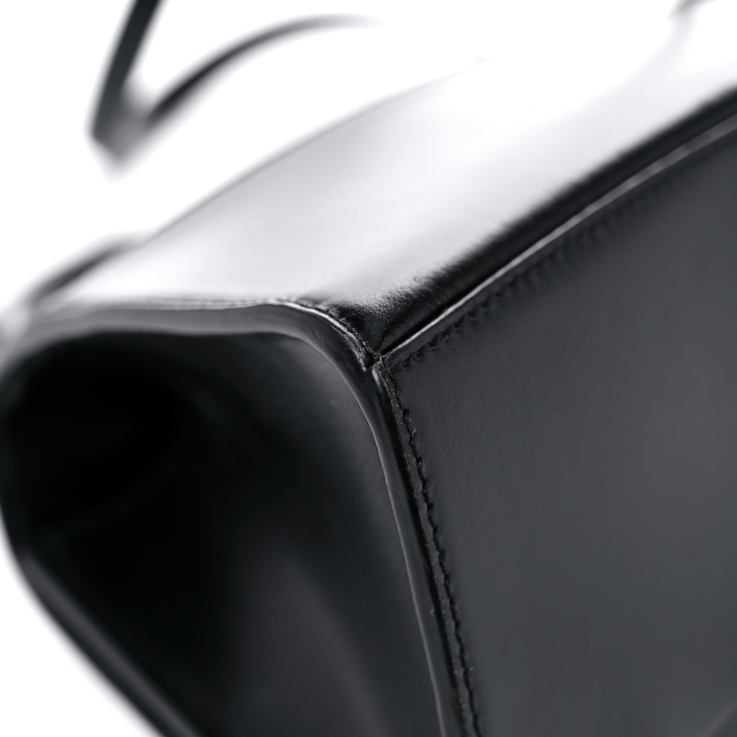 Balenciaga Shiny Box Calfskin Small Hourglass Top Handle Bag Black 10 of 13