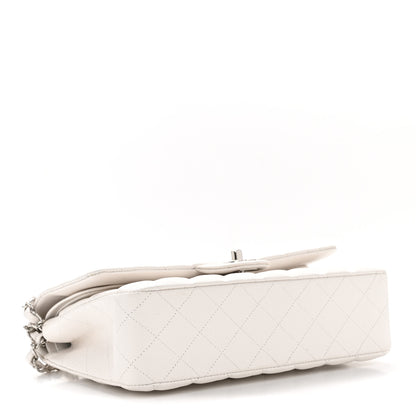 Chanel Caviar Quilted Medium Double Flap White 4 of 10