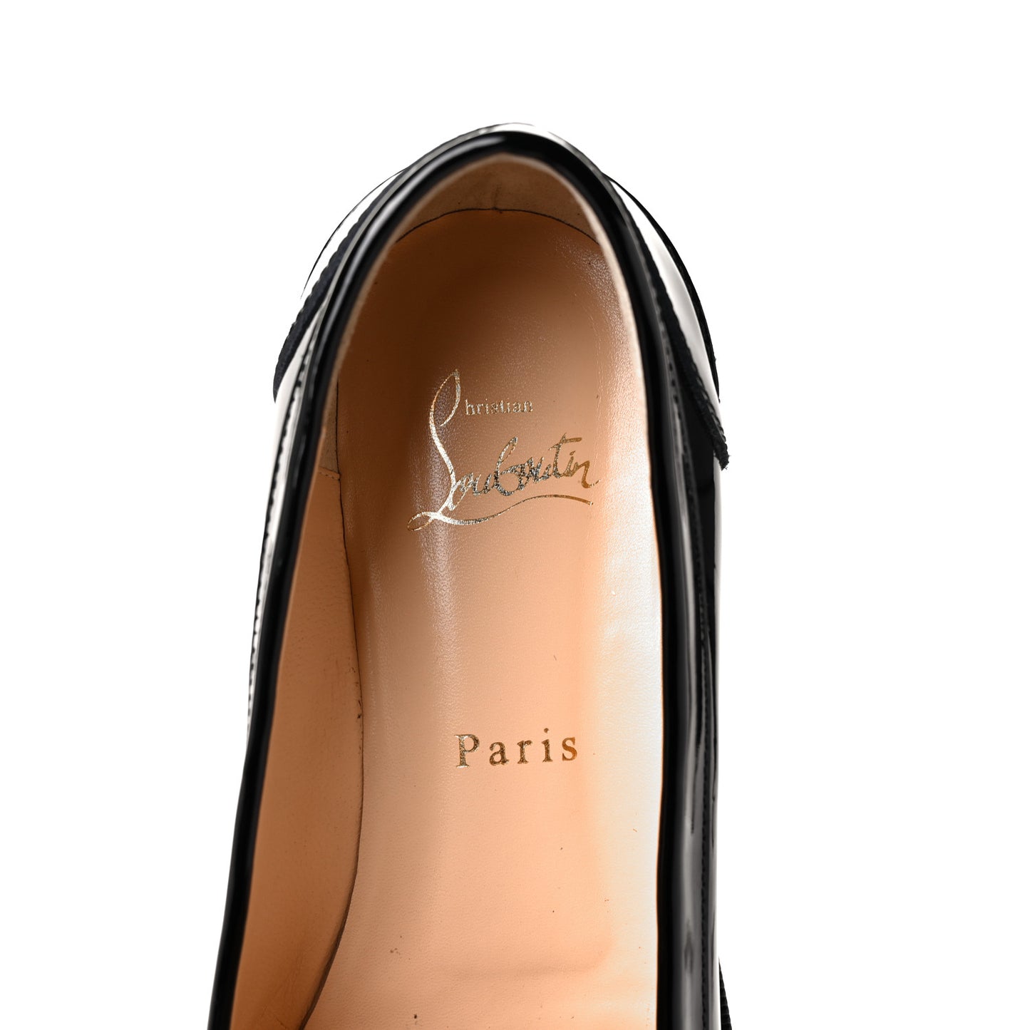 Patent Lock Woody Loafers 38.5 Black