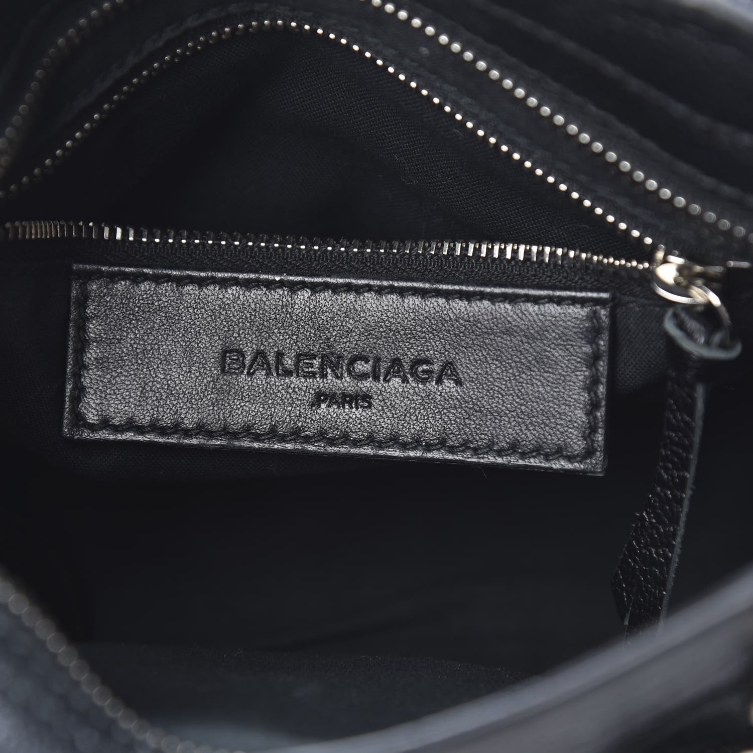 Balenciaga Chevre Silver Metallic Edge Hardware Mini City Black 6 of 10