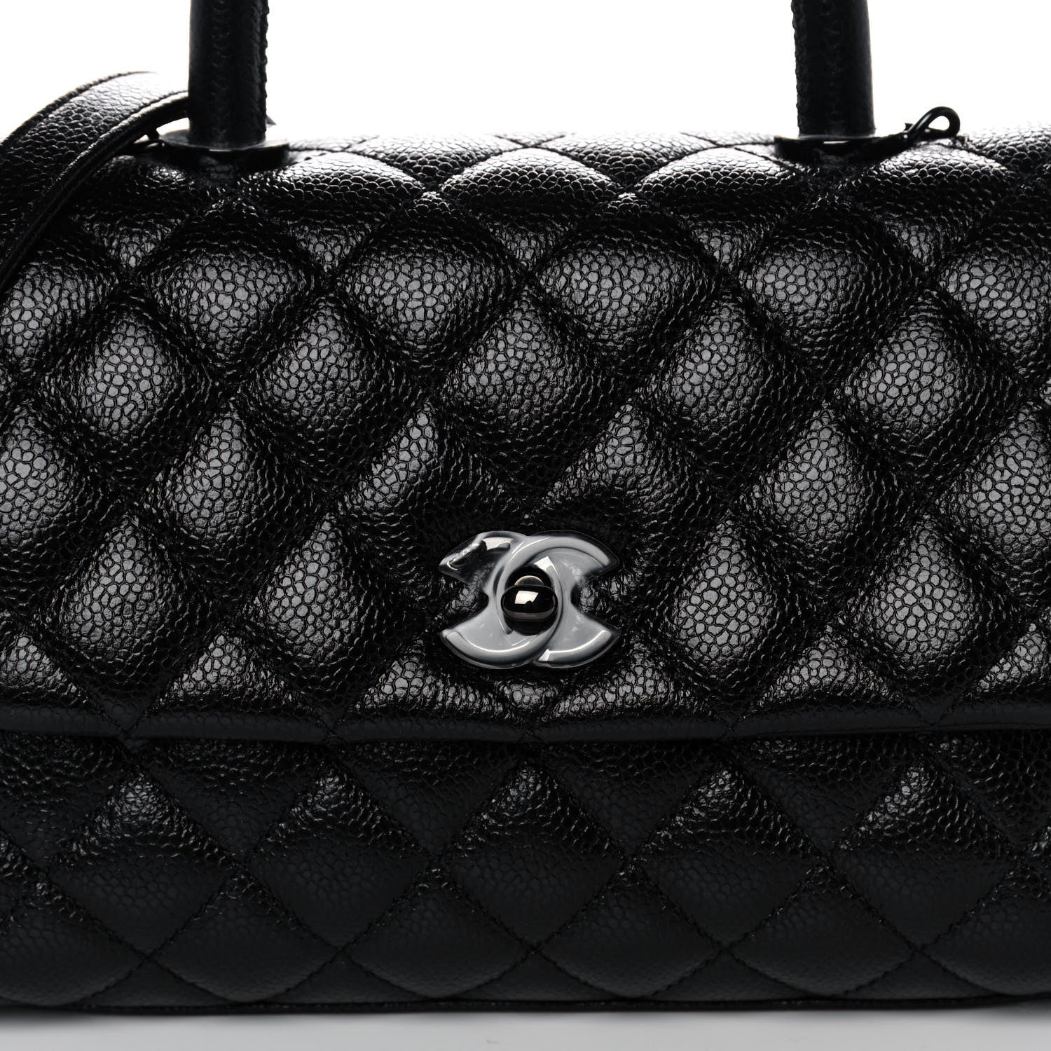 Chanel Caviar Quilted Mini Coco Handle Flap So Black 9 of 12