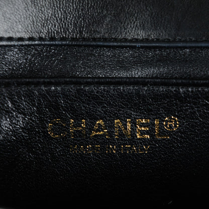 Chanel Patent Camellia Mini Flap Black 6 of 7