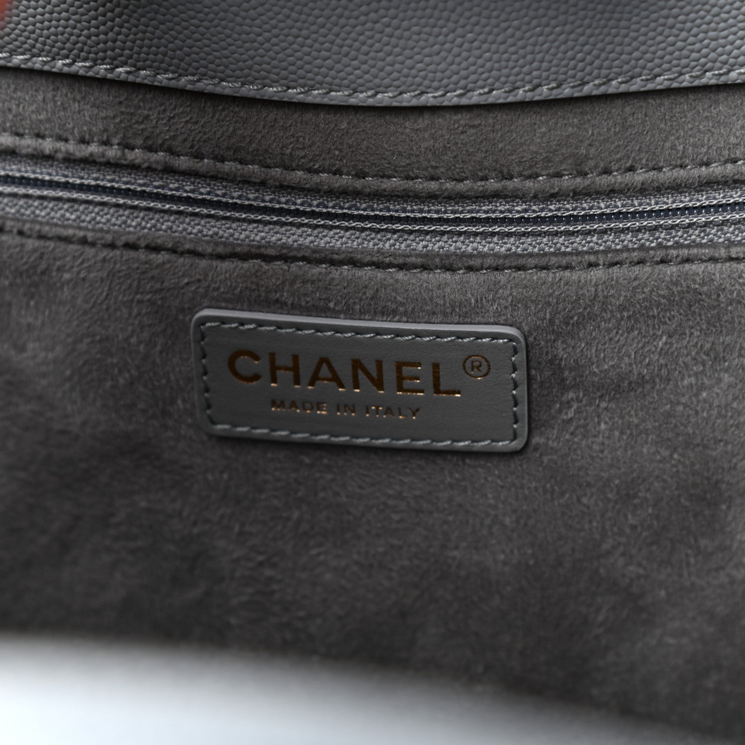 Chanel Caviar Studded Small Deauville Tote Grey 6 of 10