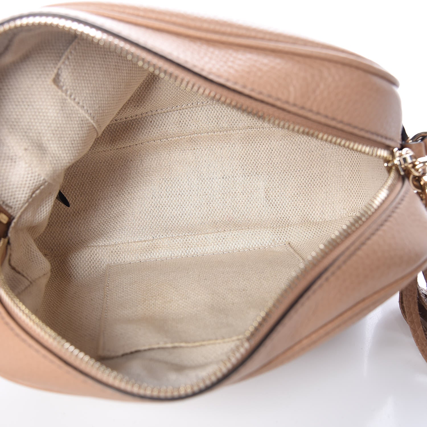 Gucci Pebbled Calfskin Small Soho Disco Bag Rose Beige 5 of 9