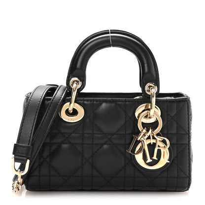 Christian Dior Lambskin Cannage Micro Lady D-Joy Black 1 of 10
